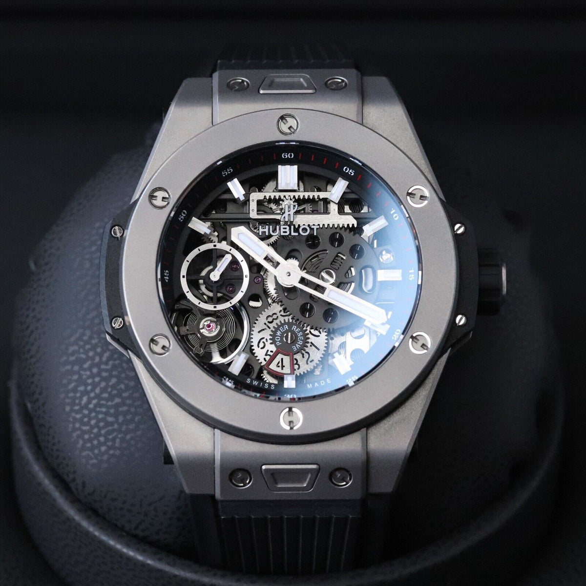 Hublot Big Bang Meca-10 45mm Titanium $23K MSRP Skeleton 10 Day 414.NI.1123.RX