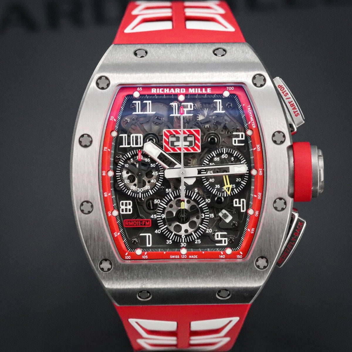 Richard Mille RM011-FM Dubail Edition 1/30 Titanium Skeleton Red Felipe Massa