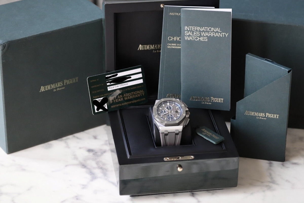 Audemars Piguet Royal Oak Offshore Chrono 44mm Titanium Gray Blue 26400IO.OO.A004CA.02