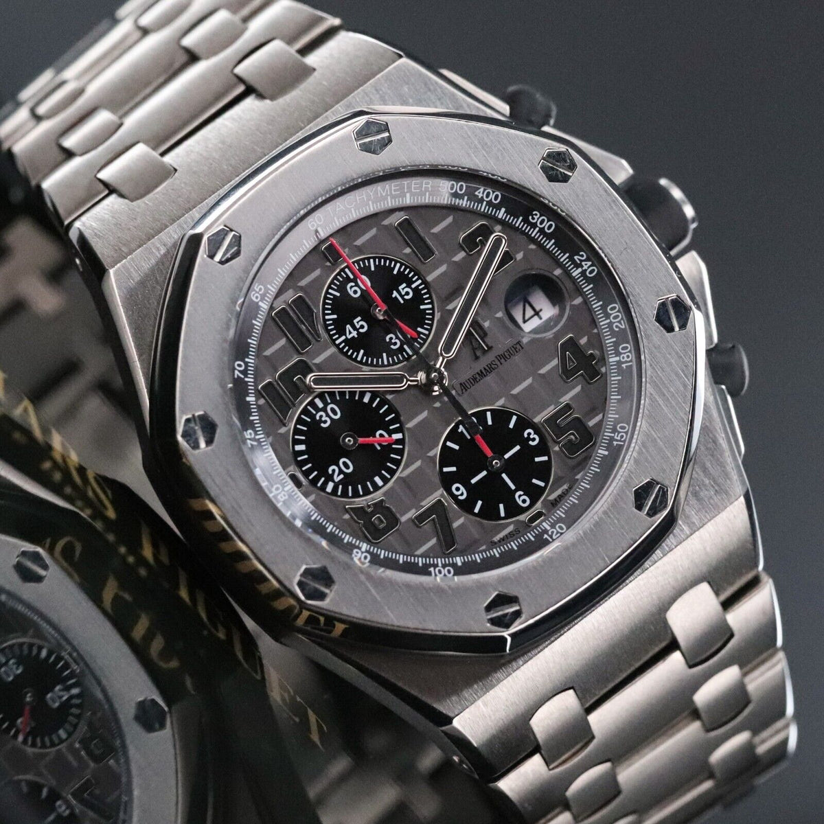 Audemars Piguet Royal Oak Offshore 42mm Titanium Bracelet Chrono - 26170TI B&P