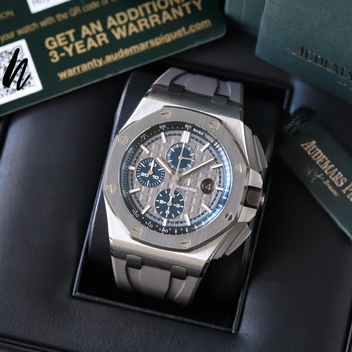 Audemars Piguet Royal Oak Offshore Chrono 44mm Titanium Gray Blue 26400IO.OO.A004CA.02