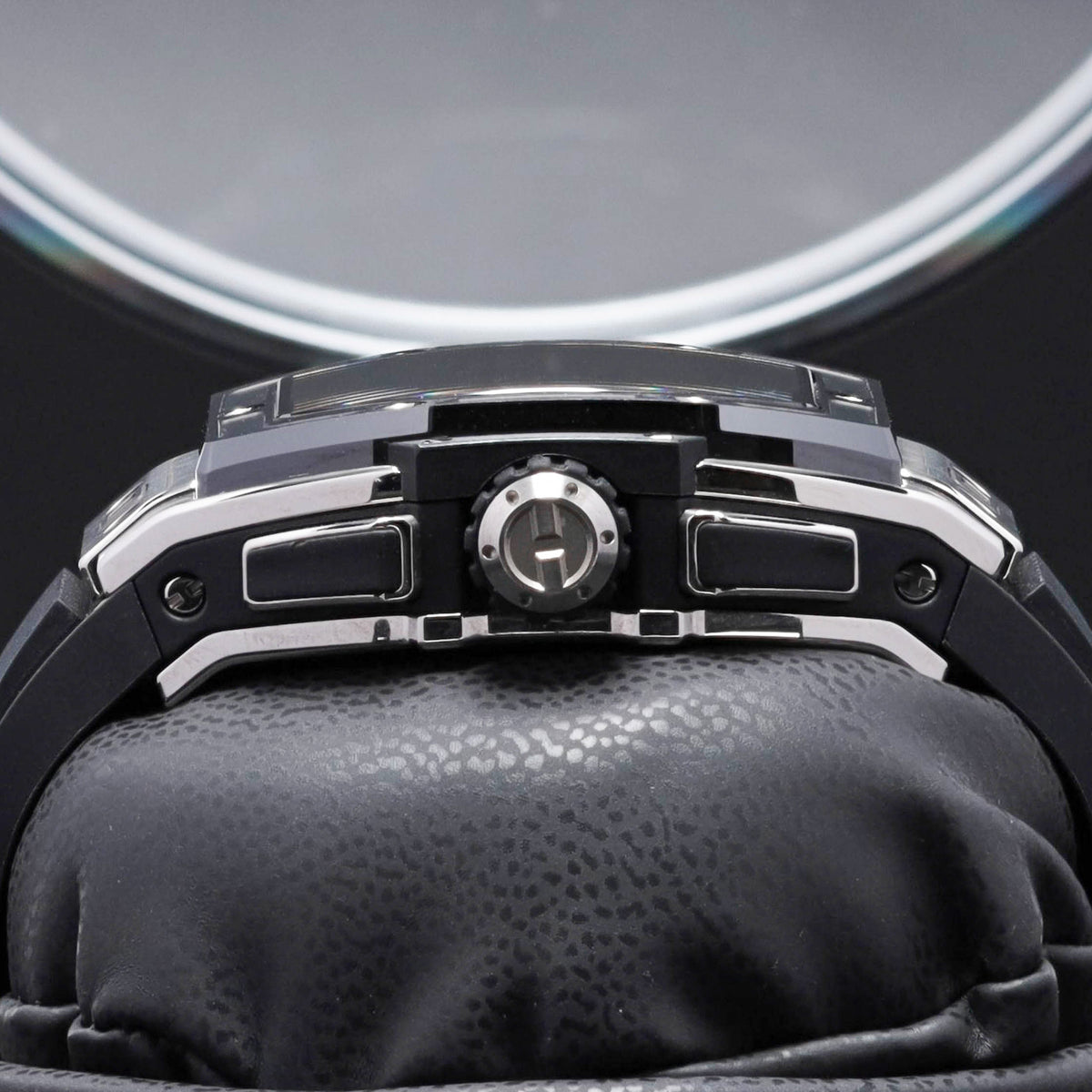 Hublot Spirit Of Big Bang 2023 42mm Titanium Skeletonized Dial Black Ceramic with Titanium Bezel Black Rubber Strap 642.NM.0170.RX
