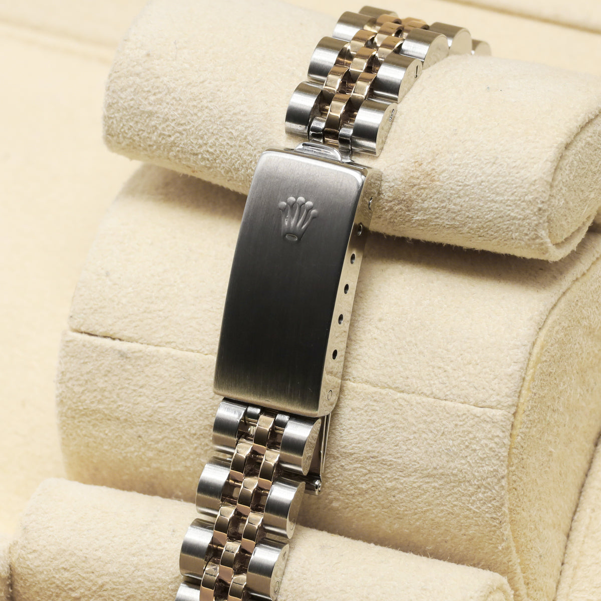 Rolex Datejust Complete 26mm Stainless Steel and Yellow Gold Aftermarket Champagne with Diamond Markers Dial Yellow Gold Fluted Bezel Two-Tone Bracelet Jubilee or Oyster 69173