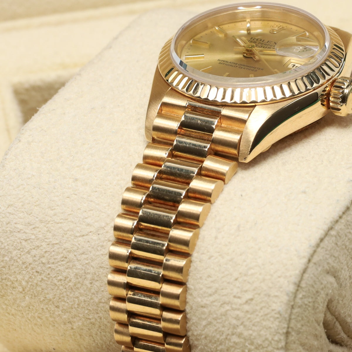 Rolex Datejust 26mm 18k Yellow Gold Case,Datejust Dial Yellow Gold Fluted Bezel 18k Yellow Gold Jubilee Bracelet 69178