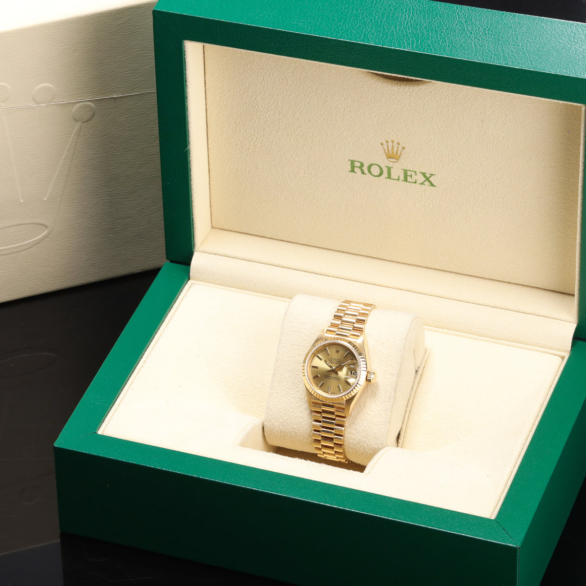 Rolex Datejust 26mm 18k Yellow Gold Case,Datejust Dial Yellow Gold Fluted Bezel 18k Yellow Gold Jubilee Bracelet 69178
