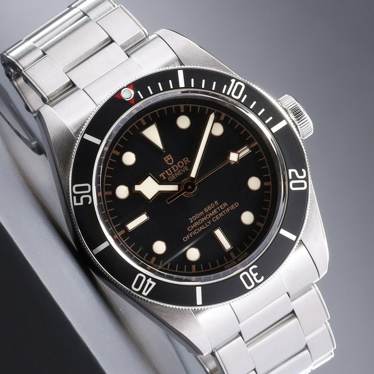 Tudor Black Bay 2020 41mm Stainless Steel Black Dial Black aluminum Stainless Steel Rivet-Style Bracelet 79230N