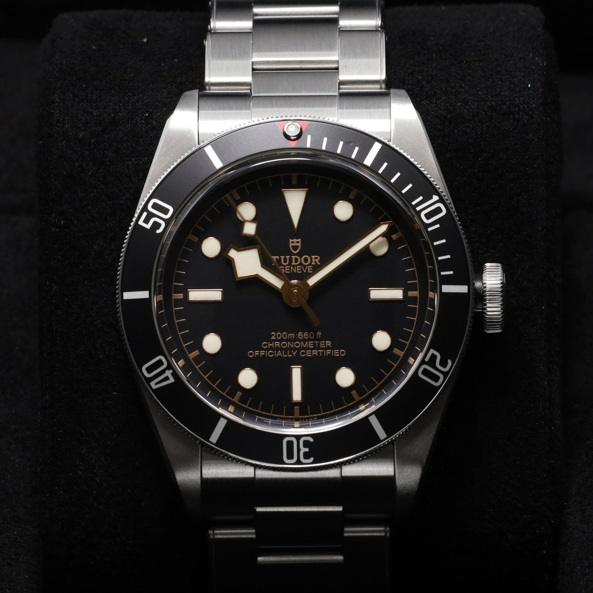 Tudor Black Bay 2020 41mm Stainless Steel Black Dial Black aluminum Stainless Steel Rivet-Style Bracelet 79230N