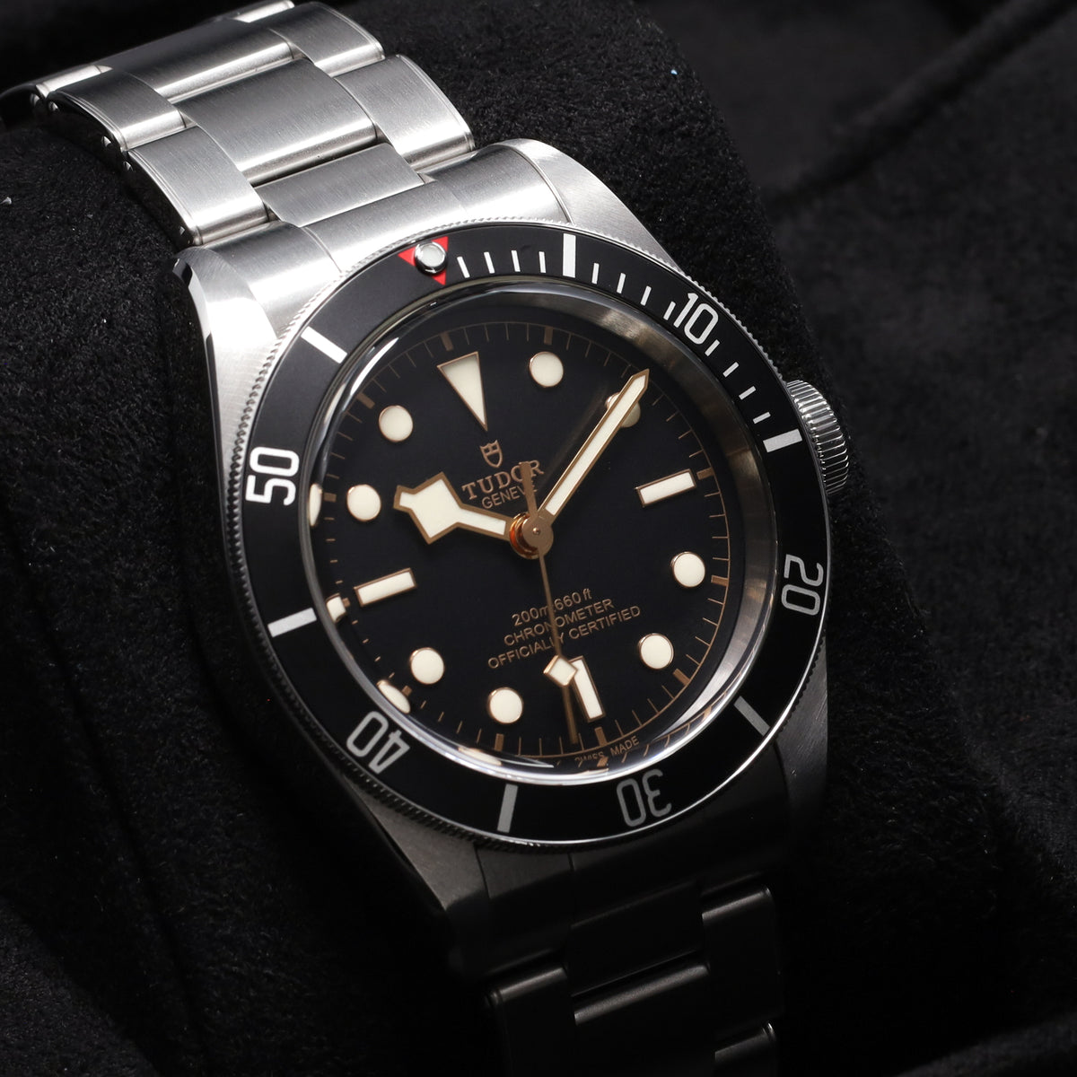 Tudor Black Bay 2020 41mm Stainless Steel Black Dial Black aluminum Stainless Steel Rivet-Style Bracelet 79230N
