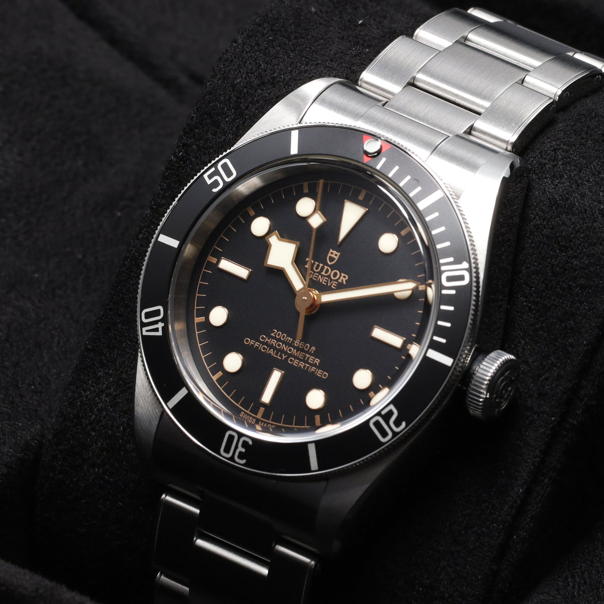 Tudor Black Bay 2020 41mm Stainless Steel Black Dial Black aluminum Stainless Steel Rivet-Style Bracelet 79230N