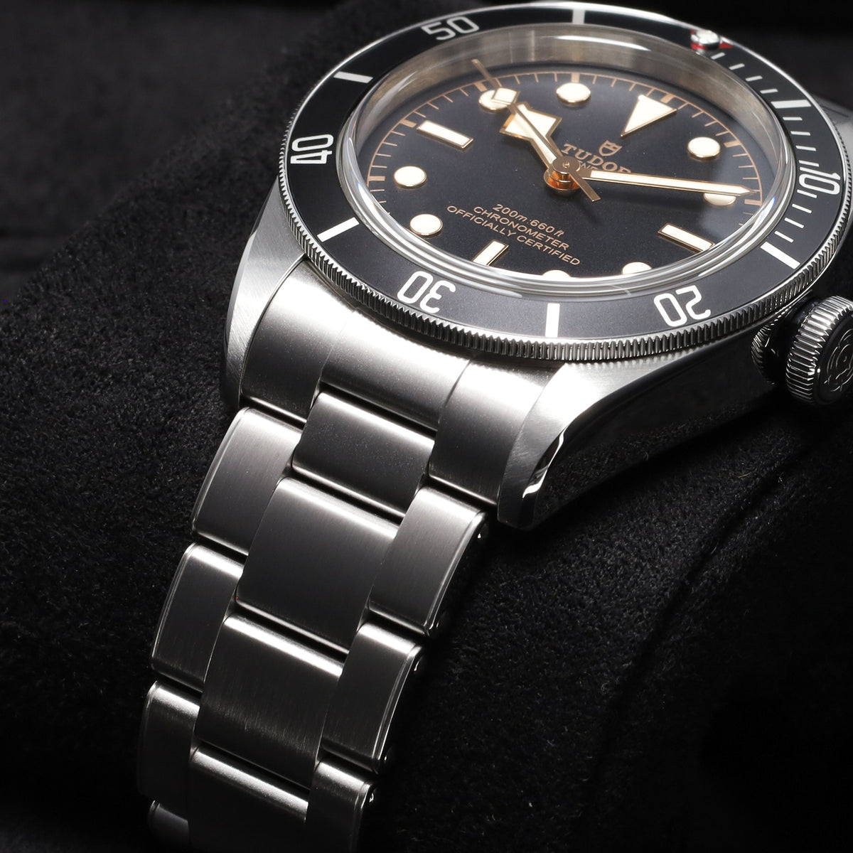 Tudor Black Bay 2020 41mm Stainless Steel Black Dial Black aluminum Stainless Steel Rivet-Style Bracelet 79230N