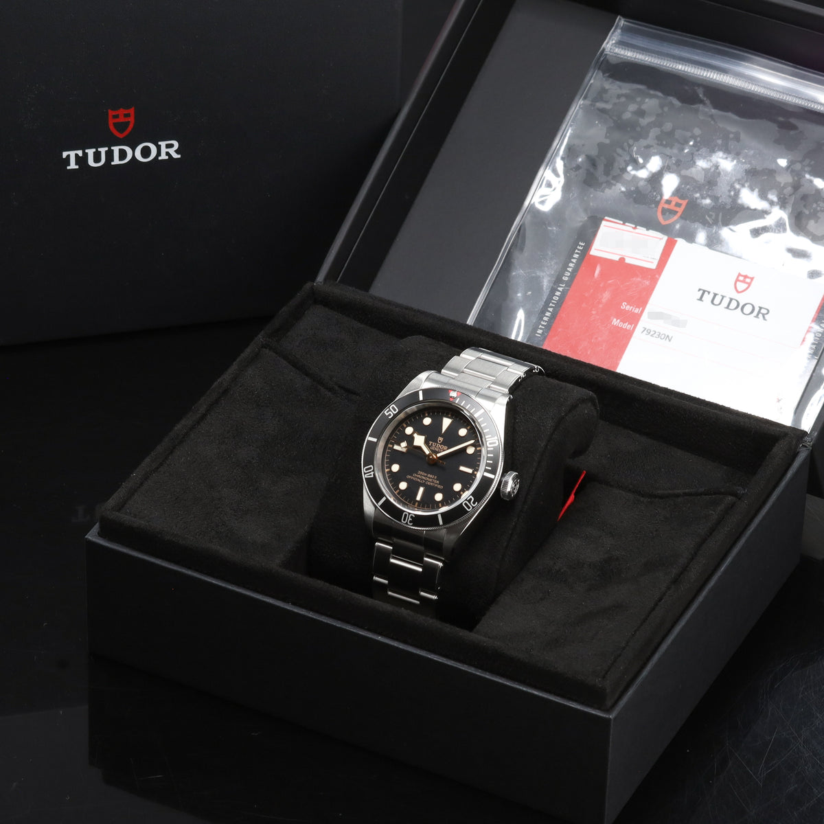 Tudor Black Bay 2020 41mm Stainless Steel Black Dial Black aluminum Stainless Steel Rivet-Style Bracelet 79230N