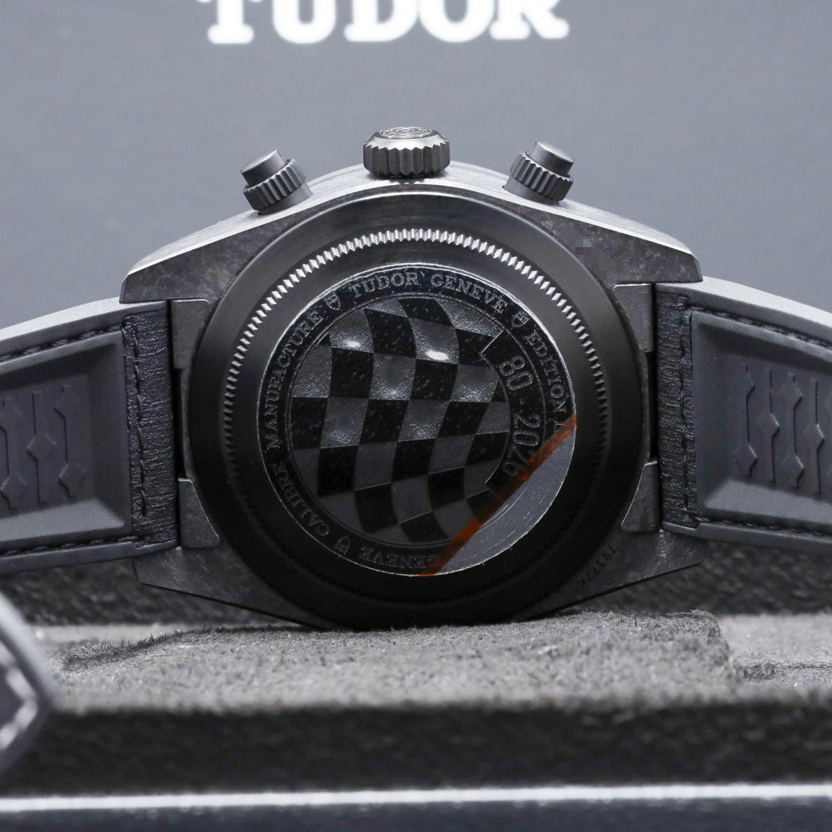 Tudor Black Bay 2026 Complete 42mm Carbon Fiber White with Yellow Accents Dial Carbon Fiber Tachymeter Bezel Hybrid Leather/Rubber Strap 79377KN