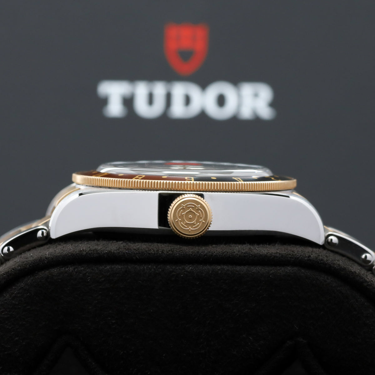 Tudor Black Bay GMT Rootbeer 2025 Complete 41mm Black Dial Two Tone Gold Ceramic Bezel 79833MN