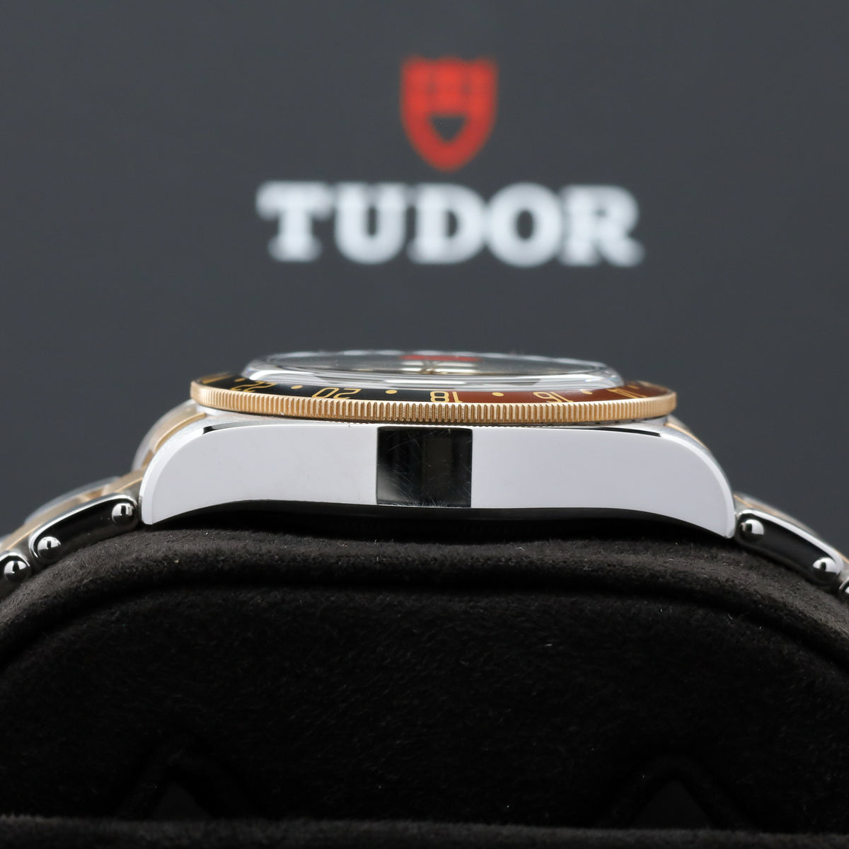 Tudor Black Bay GMT Rootbeer 2025 Complete 41mm Black Dial Two Tone Gold Ceramic Bezel 79833MN