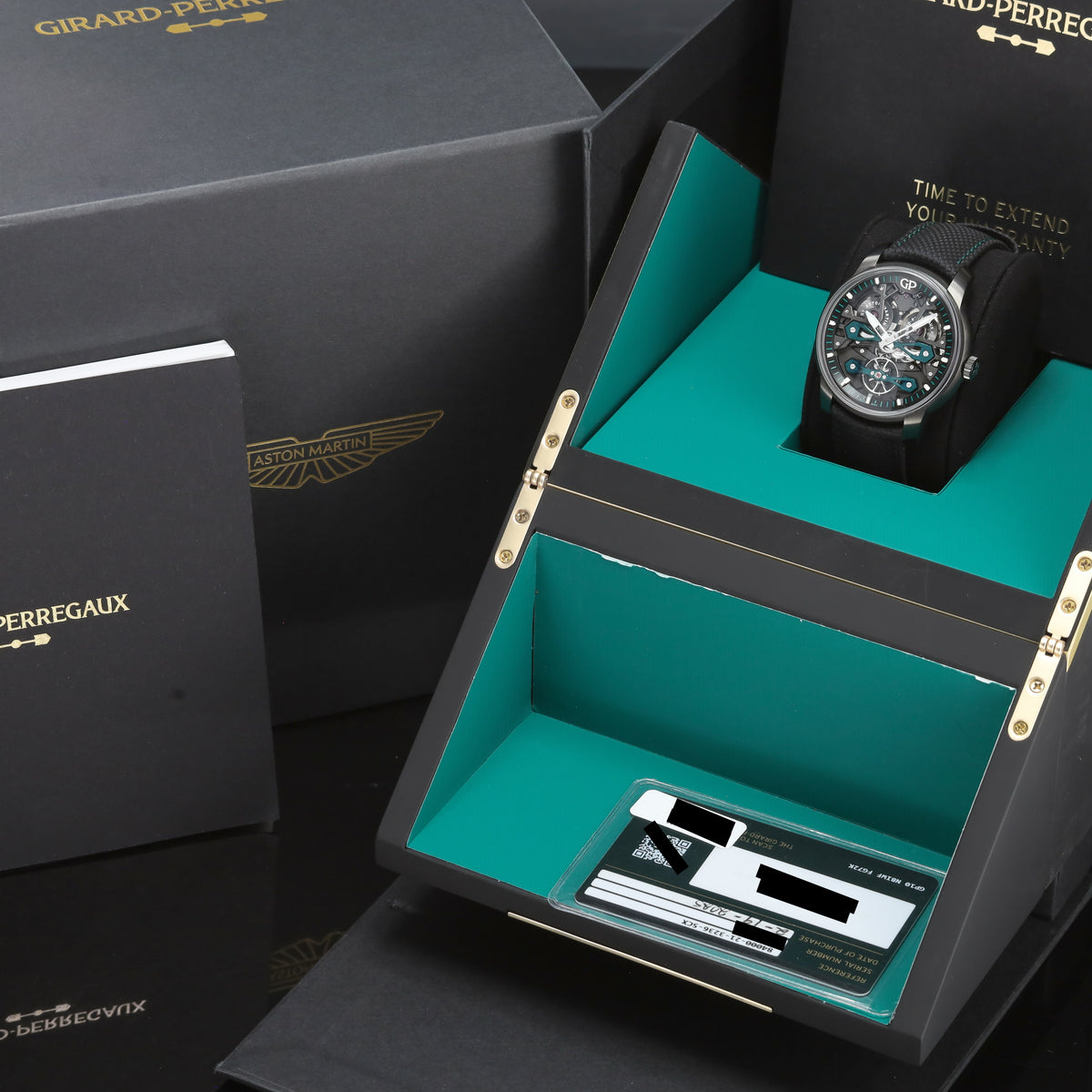 Girard Perregaux Bridges Neo Bridges Aston Martin Edition 2025 Complete 45mm Titanium DLC Case Openwork 250 Limited 84000-21-3236-5CX