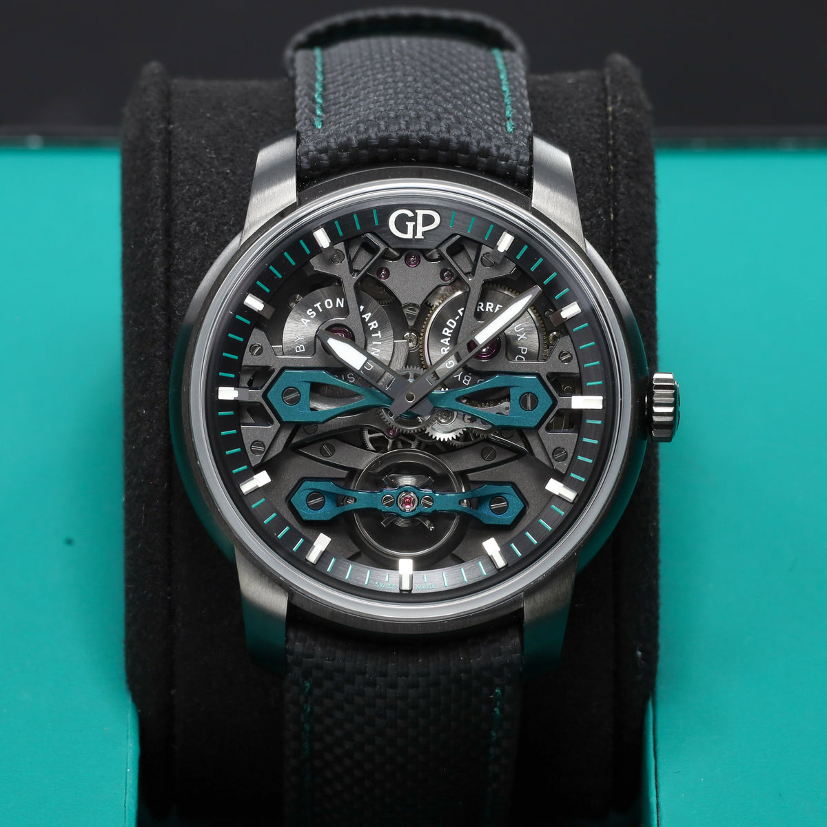 Girard Perregaux Bridges Neo Bridges Aston Martin Edition 2025 Complete 45mm Titanium DLC Case Openwork 250 Limited 84000-21-3236-5CX