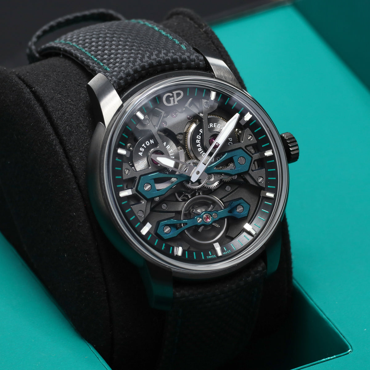 Girard Perregaux Bridges Neo Bridges Aston Martin Edition 2025 Complete 45mm Titanium DLC Case Openwork 250 Limited 84000-21-3236-5CX