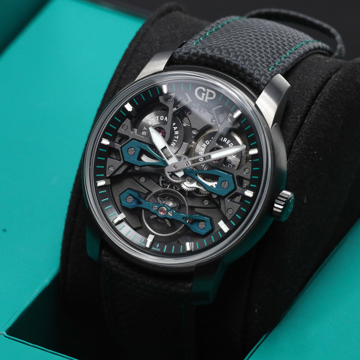 Girard Perregaux Bridges Neo Bridges Aston Martin Edition 2025 Complete 45mm Titanium DLC Case Openwork 250 Limited 84000-21-3236-5CX