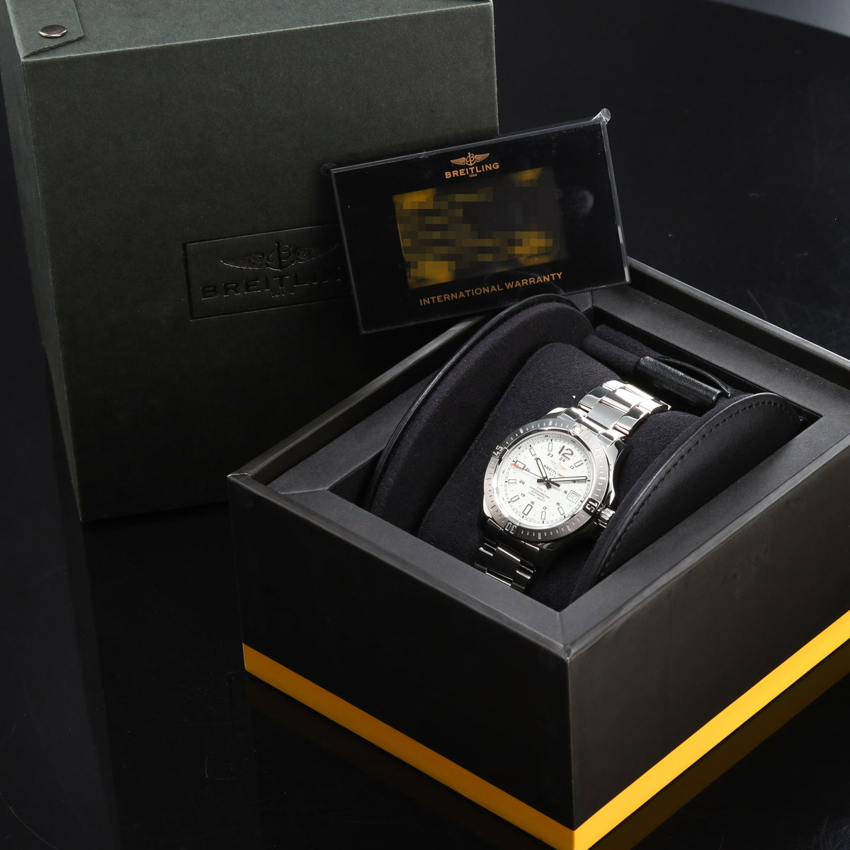 Breitling Colt 41 Automatic 2019 41mm Steel Case White Dial Steel Unidirectional Bezel Steel Bracelet A1731311