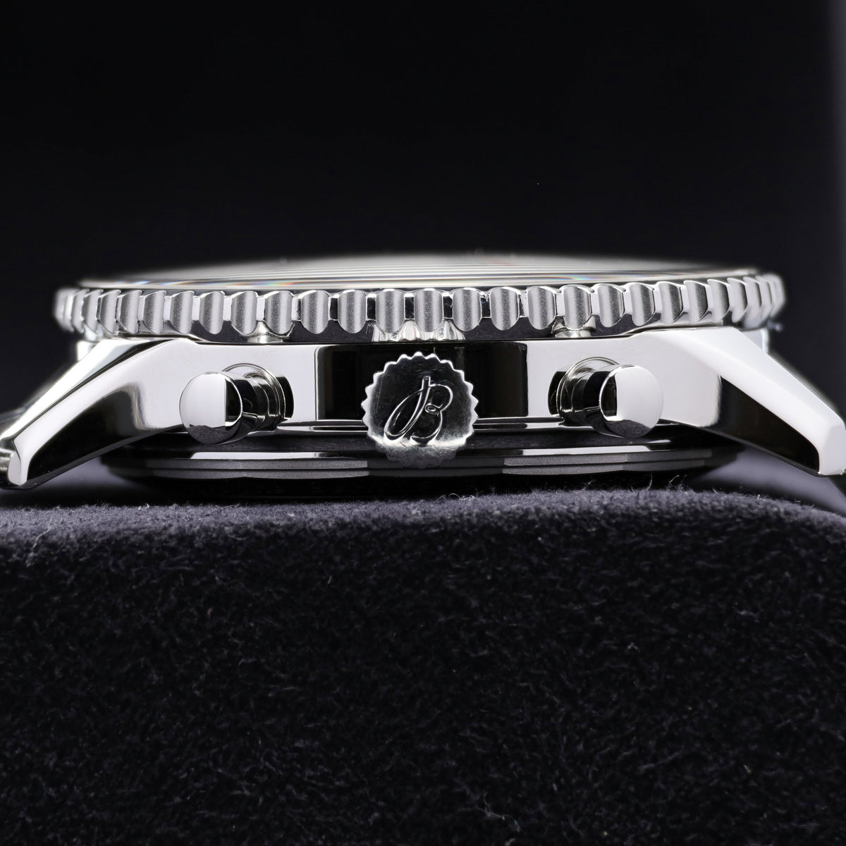 Breitling Chronometre Navitimer Complete 46mm Stainless Steel White Dial Stainless Steel Slide Rule Bezel Stainless Steel Bracelet  AB044121
