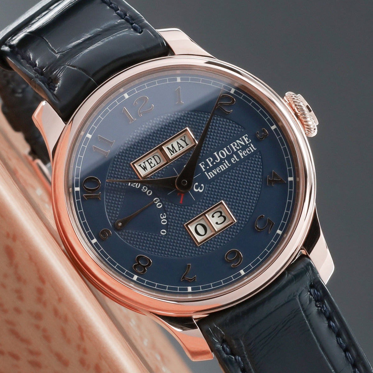 FP Journe  Quantieme Perpetuel 2026 Complete 40mm 950 Platinum or 18k Red Gold Silver Dial Matching Precious Metal Bezel Alligator Leather Strap  FP Journe-352