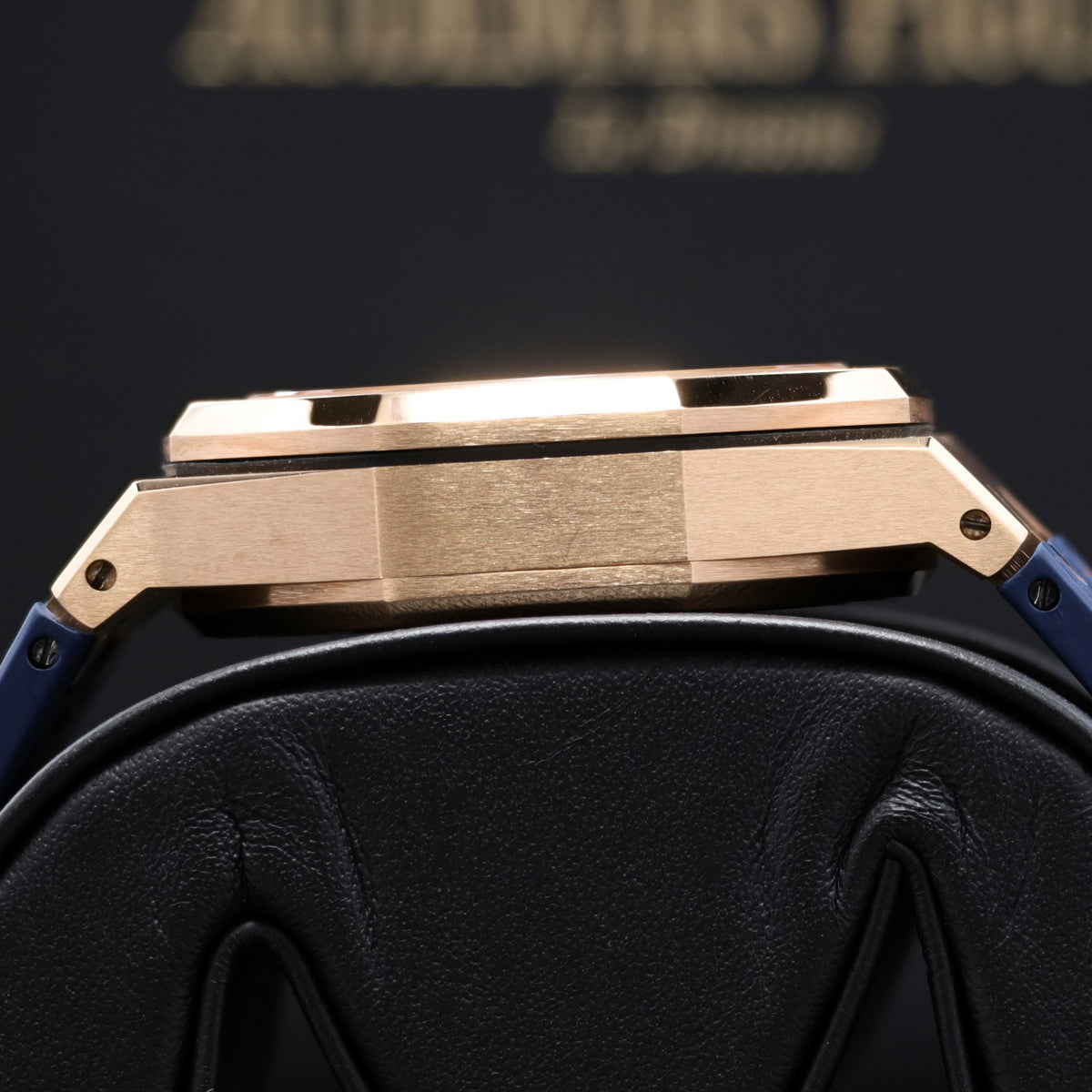 Audemars Piguet Royal Oak Complete 41mm 18k Rose Gold Case Blue Tapisserie Dial 18k Yellow Gold Bezel 18k Blue Rubber Strap 26239OR.OO.D315CR.01