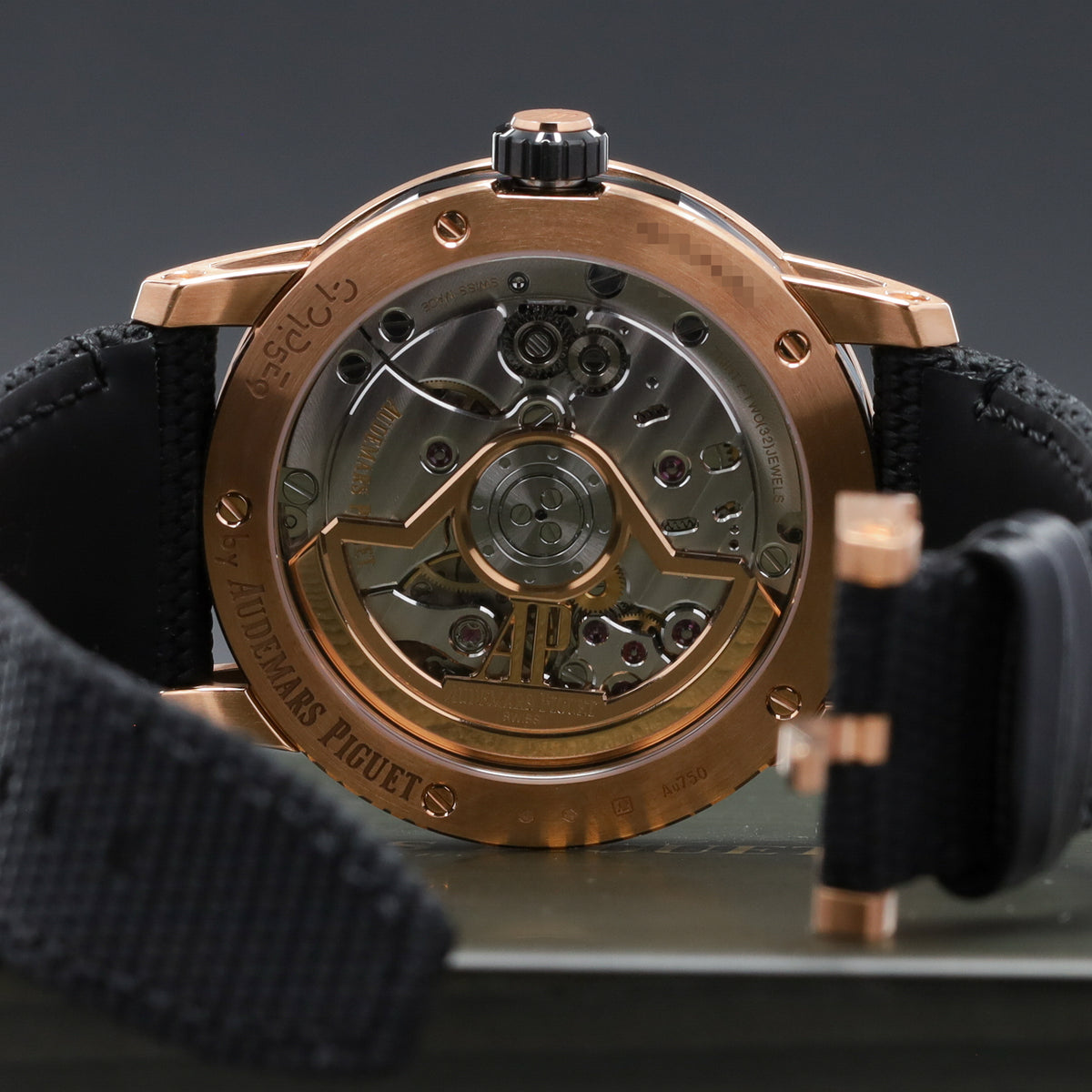 Audemars Piguet Code 11.59 Star Wheel 2025 Complete 41mm 18k Rose Gold Black Aventurine Starry Dial 18k Rose Gold Bezel Textile Strap 15212NR