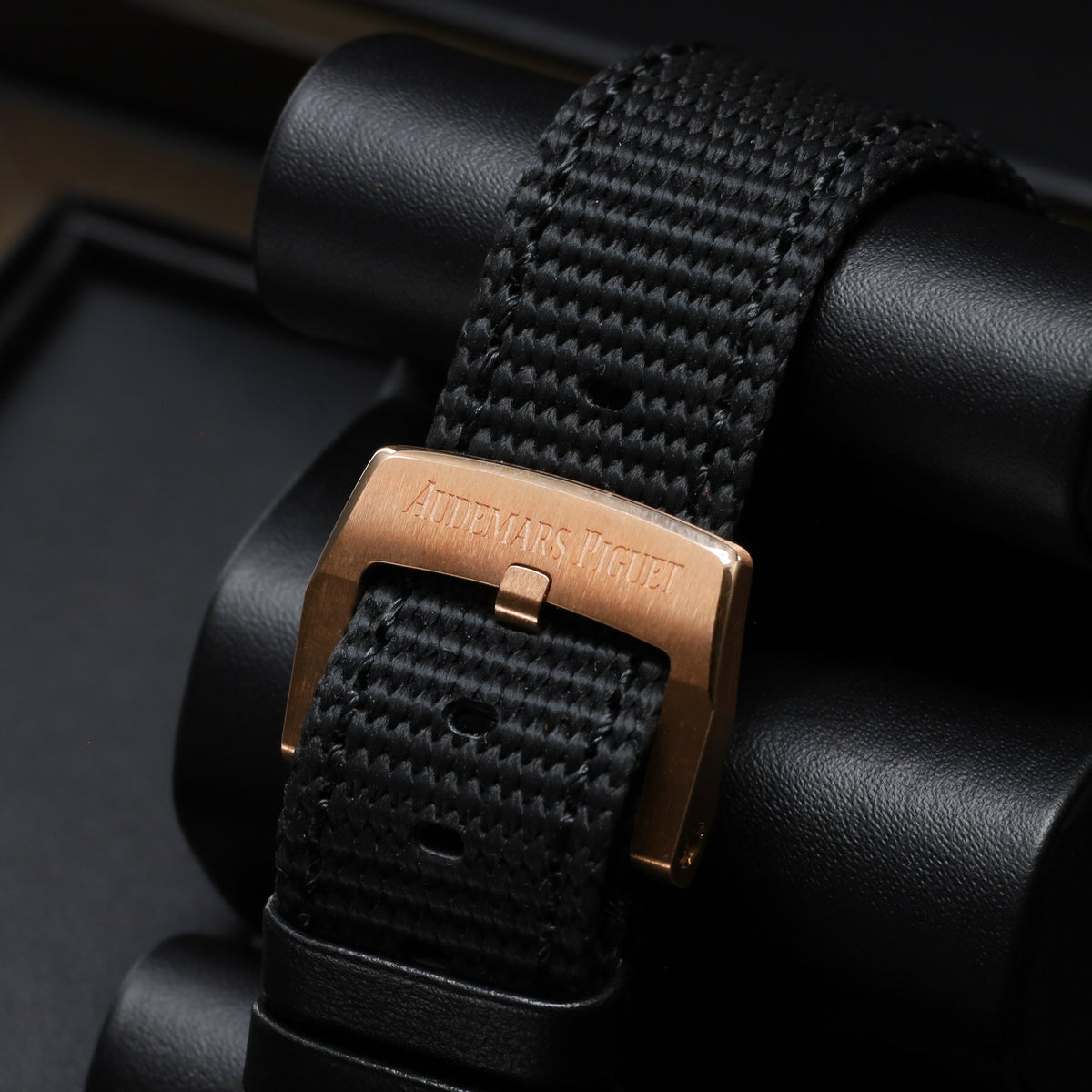 Audemars Piguet Code 11.59 Star Wheel 2025 Complete 41mm 18k Rose Gold Black Aventurine Starry Dial 18k Rose Gold Bezel Textile Strap 15212NR