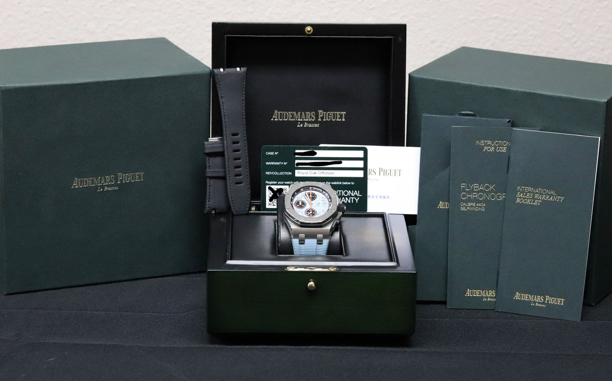 Audemars Piguet Royal Oak Offshore 42mm Tiffany Baby Blue Orange Steel 26238ST.OO.A340CA.01