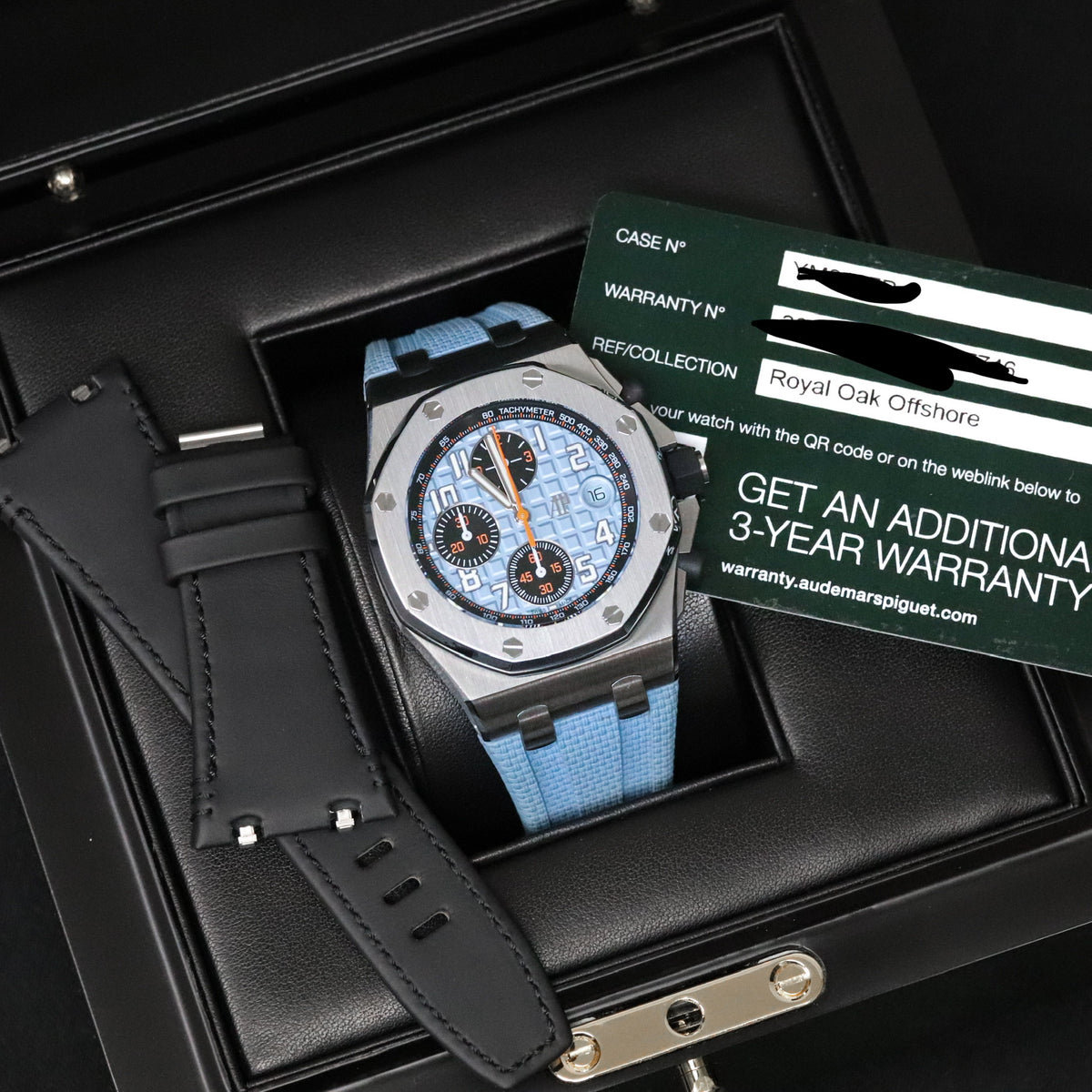 Audemars Piguet Royal Oak Offshore 42mm Tiffany Baby Blue Orange Steel 26238ST.OO.A340CA.01