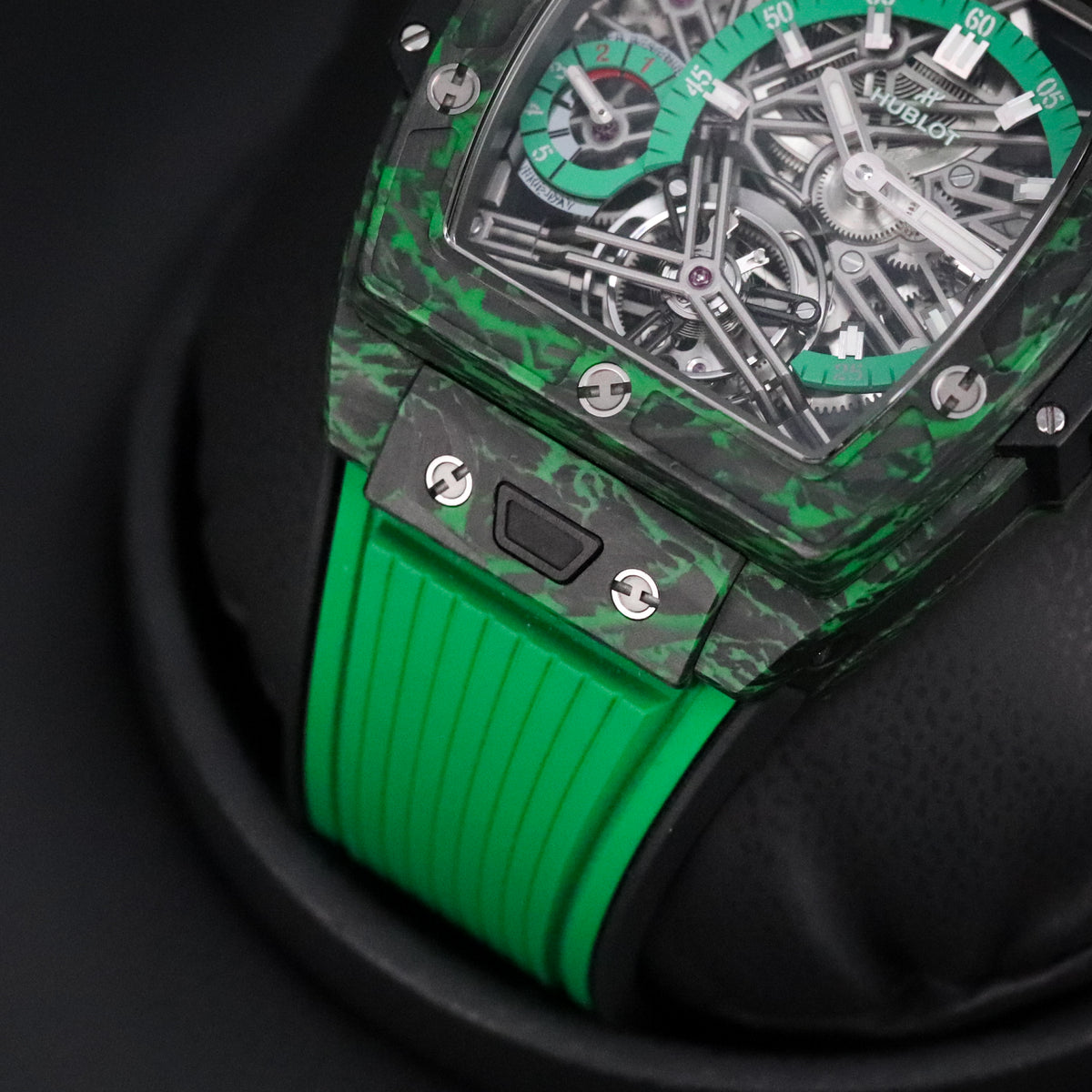 Hublot Spirit of Big Bang Tourbillon [2023 FULL SET] 42mm Green Carbon $100k MSRP 645.QG.5217.RX Limited Edition 1/50
