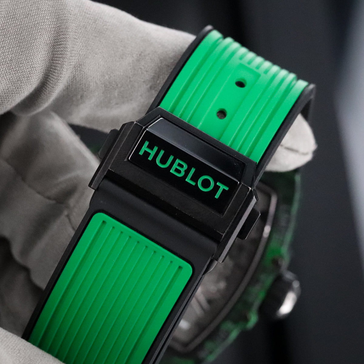 Hublot Spirit of Big Bang Tourbillon [2023 FULL SET] 42mm Green Carbon $100k MSRP 645.QG.5217.RX Limited Edition 1/50