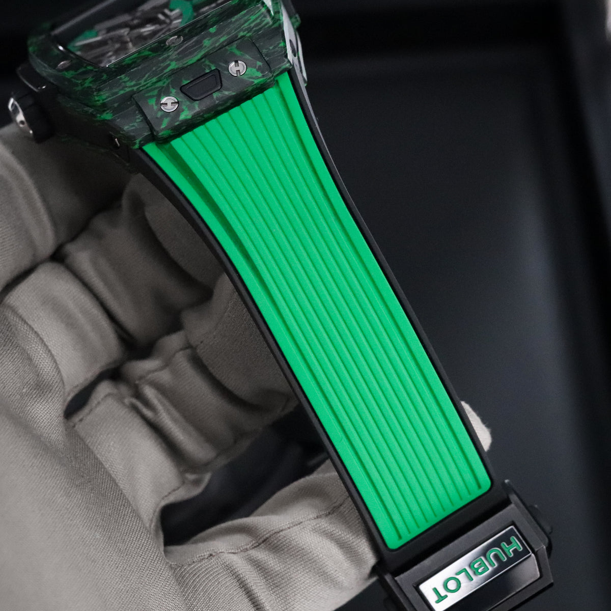 Hublot Spirit of Big Bang Tourbillon [2023 FULL SET] 42mm Green Carbon $100k MSRP 645.QG.5217.RX Limited Edition 1/50