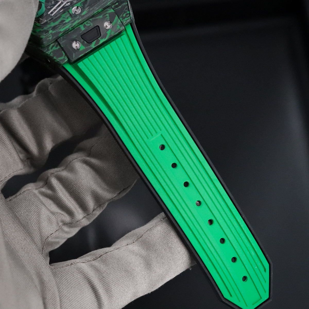 Hublot Spirit of Big Bang Tourbillon [2023 FULL SET] 42mm Green Carbon $100k MSRP 645.QG.5217.RX Limited Edition 1/50