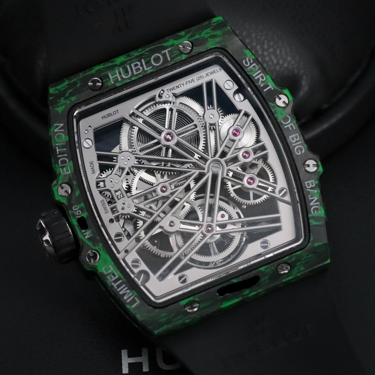 Hublot Spirit of Big Bang Tourbillon [2023 FULL SET] 42mm Green Carbon $100k MSRP 645.QG.5217.RX Limited Edition 1/50