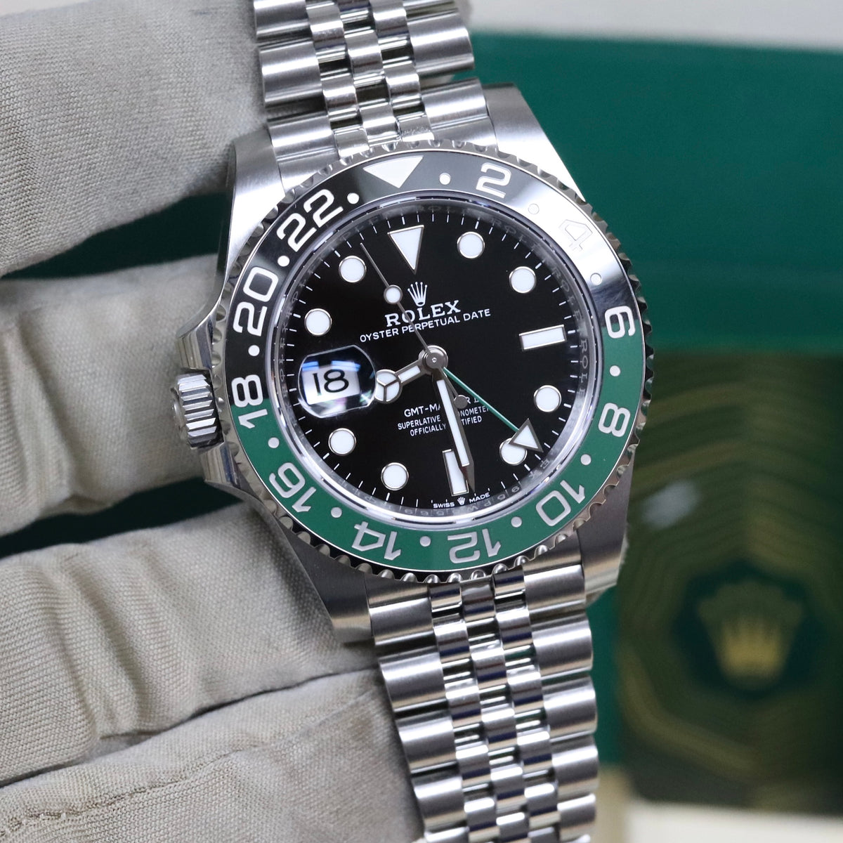 Rolex GMT-Master II Sprite Jubilee Black Green 126720VTNR