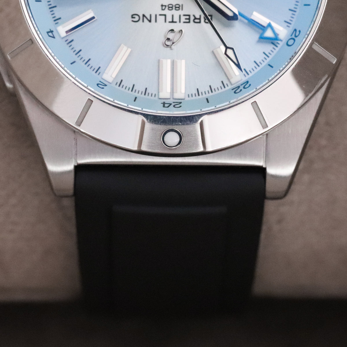 Breitling Chronomat GMT Automatic Gmt 40mm [2023 Complete Set] Ice Blue Dial Sapphire Stainless Rubber P32398101C1S1