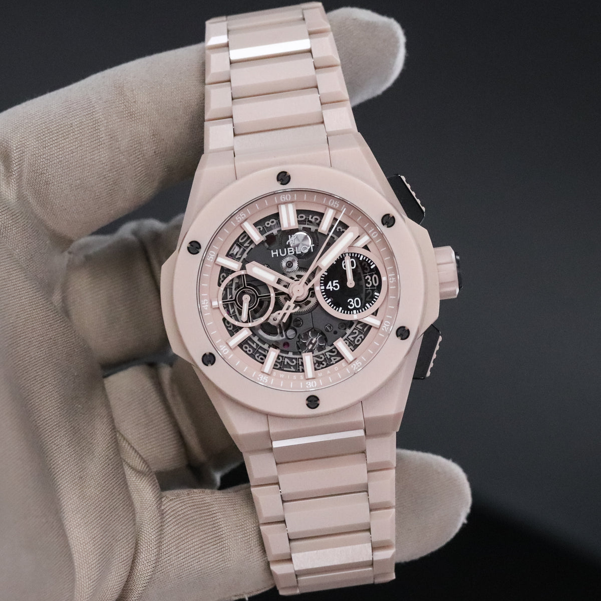 Hublot Big Bang Integral Beige 42mm [COMPLETE SET] Skeletonized Dial Ceramic Bezel 451.CZ.4620.CZ