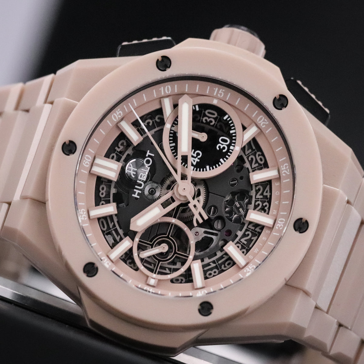 Hublot Big Bang Integral Beige 42mm [COMPLETE SET] Skeletonized Dial Ceramic Bezel 451.CZ.4620.CZ
