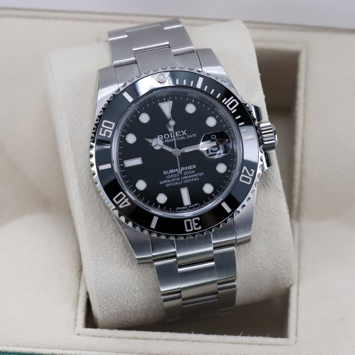 Rolex Submariner Date 40mm Black Dial Black Ceramic Bezel Oyster Steel Bracelet 116610LN