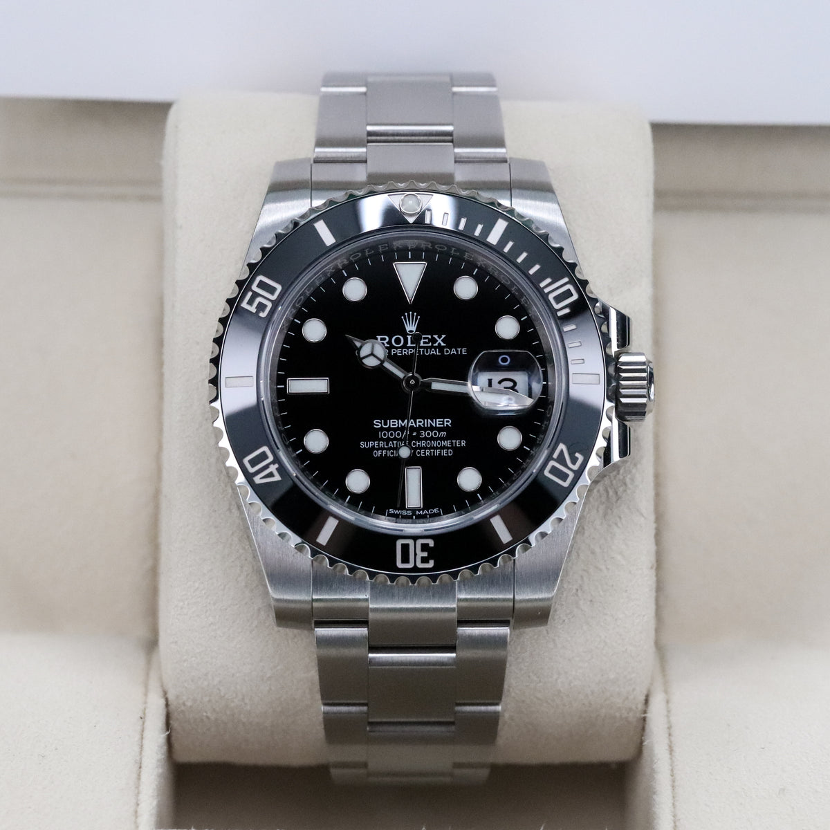 Rolex Submariner Date 40mm Black Dial Black Ceramic Bezel Oyster Steel Bracelet 116610LN