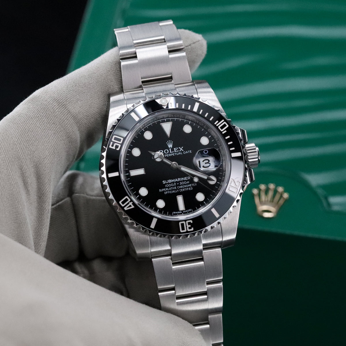 Rolex Submariner Date 40mm Black Dial Black Ceramic Bezel Oyster Steel Bracelet 116610LN