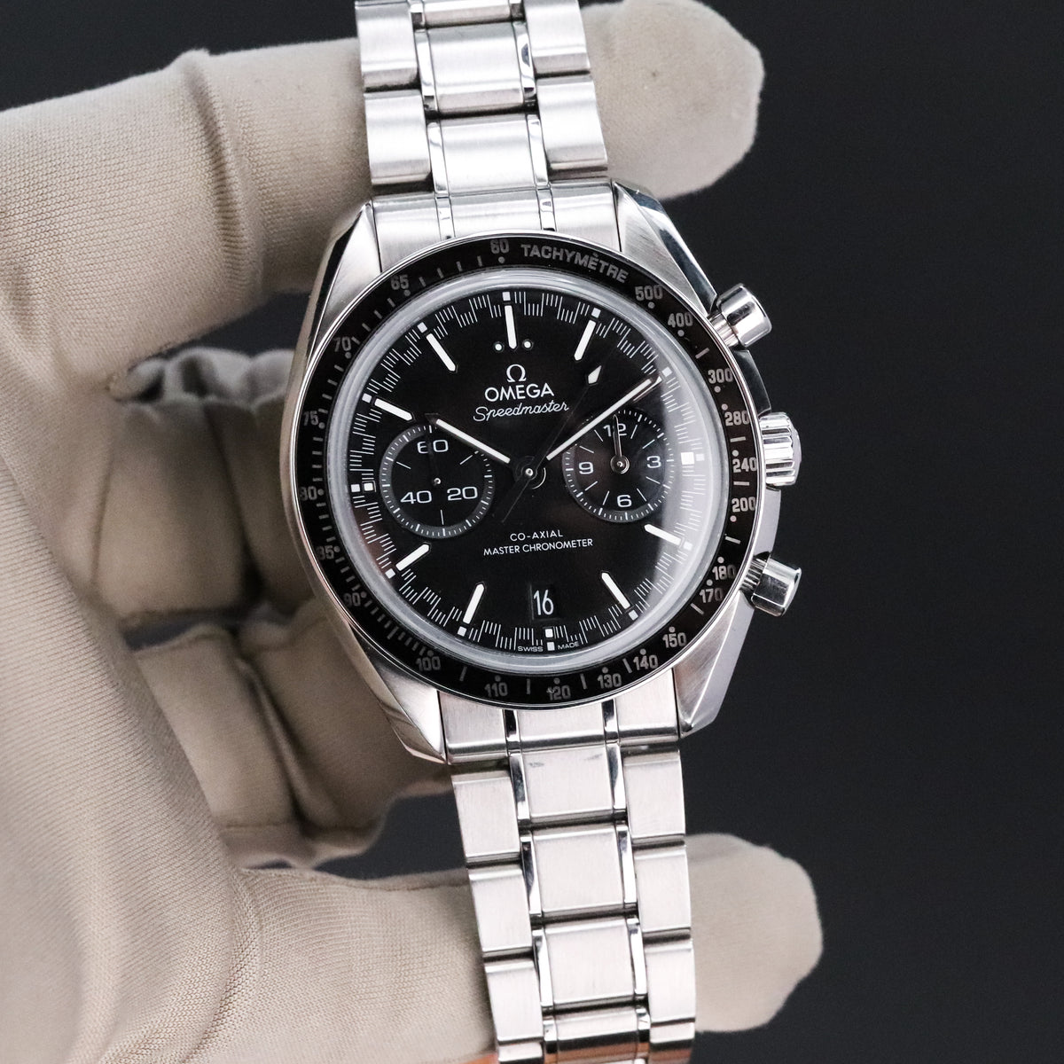 Omega Speedmaster Racing Master [2024 Complete] 44mm Black Dial Black Bezel Stainless Steel 329.30.44.51.01.001