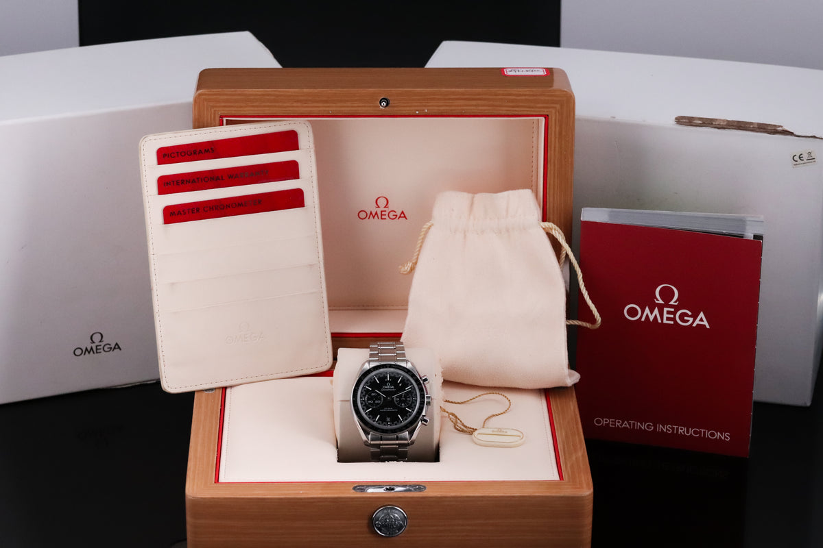 Omega Speedmaster Racing Master [2024 Complete] 44mm Black Dial Black Bezel Stainless Steel 329.30.44.51.01.001