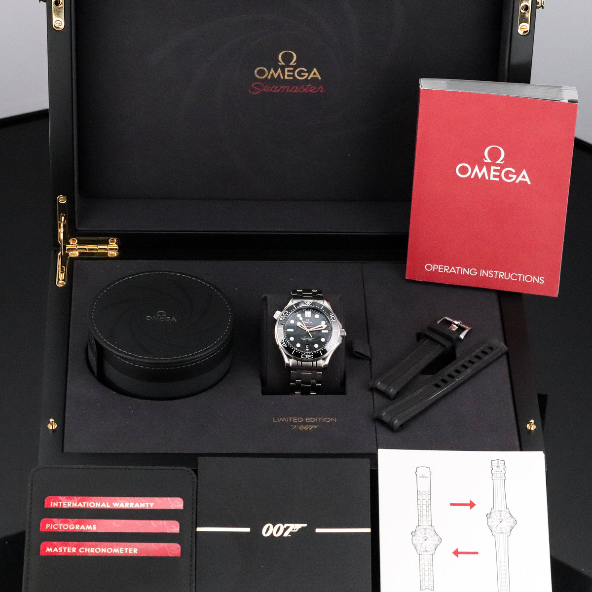 Omega Seamaster James Bond 007 [Complete] 42mm Black Dial Black Ceramic Bezel Stainless Steel 210.22.42.20.01.004