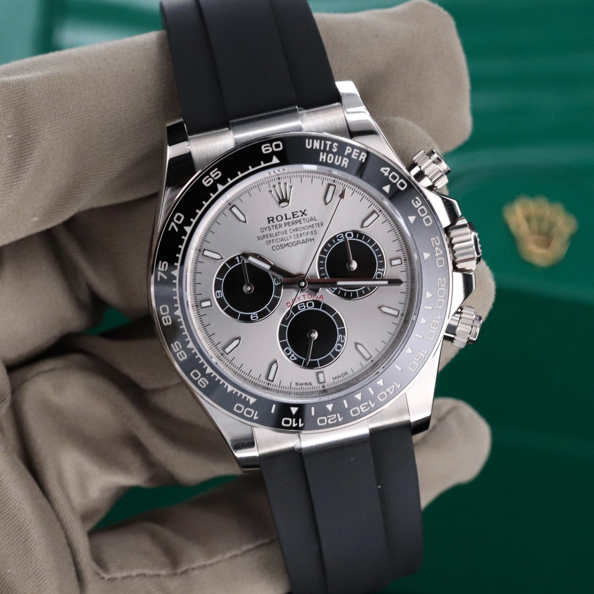 Rolex Daytona Cosmograph Daytona Ghost 40mm White Gold Oysterflex 126519LN
