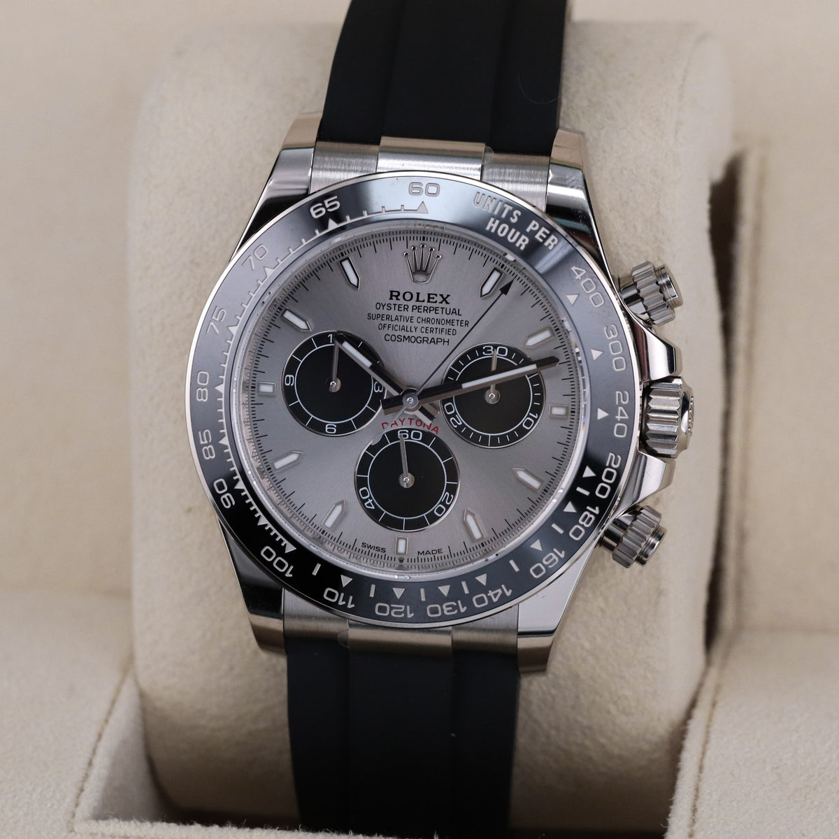 Rolex Daytona Cosmograph Daytona Ghost 40mm White Gold Oysterflex 126519LN