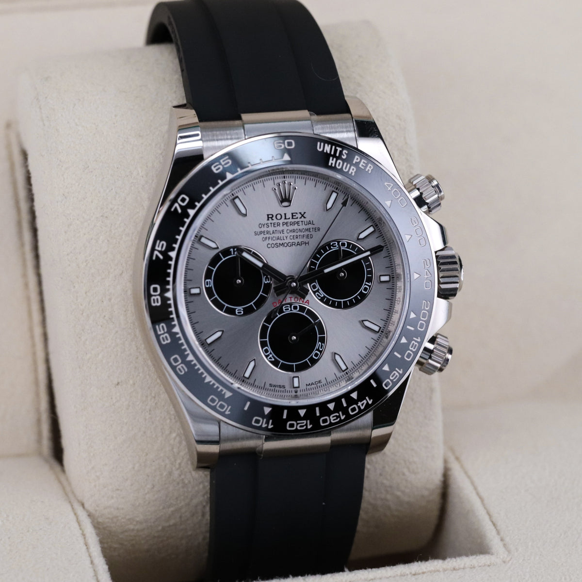 Rolex Daytona Cosmograph Daytona Ghost 40mm White Gold Oysterflex 126519LN