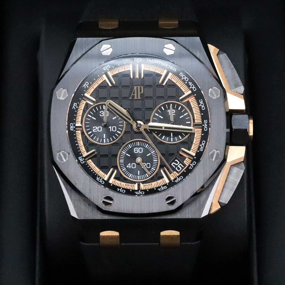 Audemars Piguest Royal Oak Offshore [Complete 2024] 43mm Ceramic Case Black Dial Black Ceramic Bezel Rubber Strap 26420CE.OO.A127CR.01