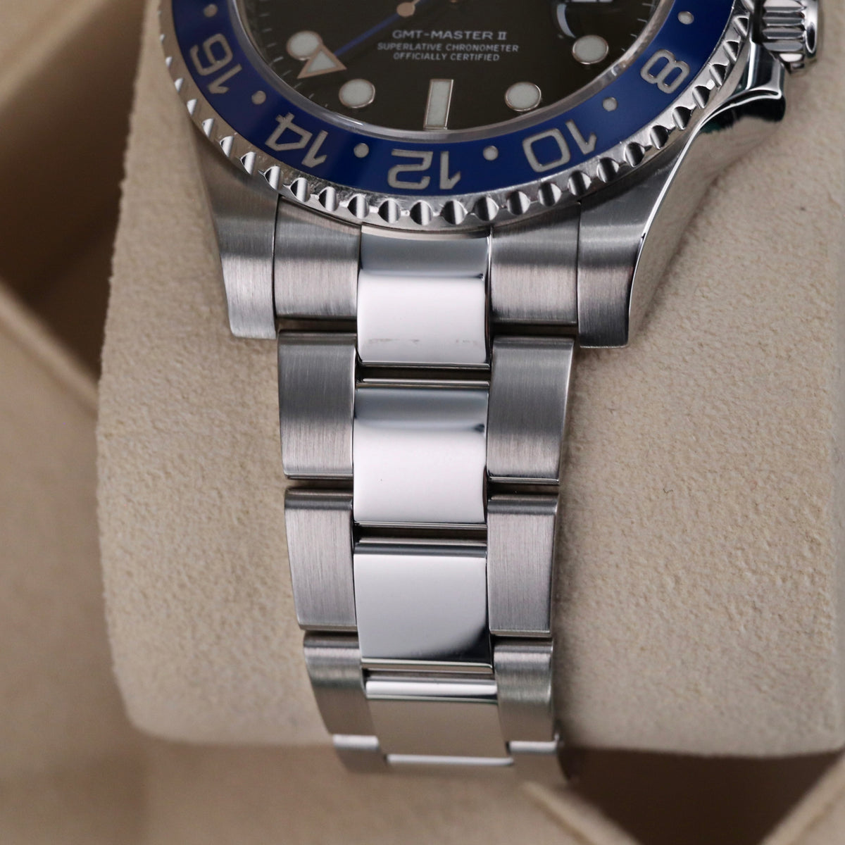 Rolex GMT-Master II 40mm Batman Oyster Steel Black Blue Bezel 116710BLNR